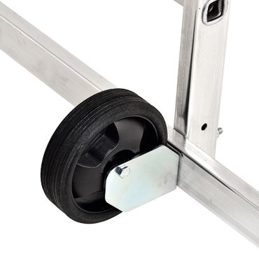 Echafaudage roulant pour escalier Fast & Lock 5 - 2,40 /  4,40 m aluminium - HAILO