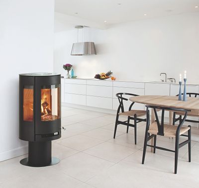 Poêle à bois sur pied 8 kW ADURO 9.3 7 étoiles flammes vertes - ADURO