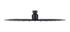 Tête de douche ronde extra-plate en inox noire 300 mm Inoxa ESSEBAGNO