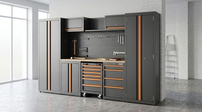 Ensemble d'atelier avec 2 armoires de rangement + servante - FISCHER DAREX