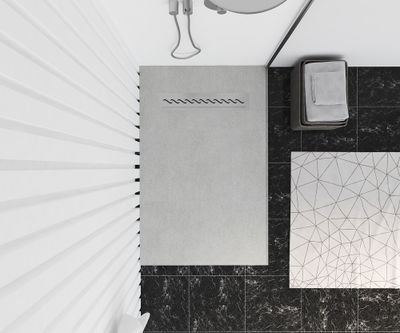 Receveur de douche à carreler 90x160 cm polystyrène  - OCEA