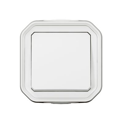 Interrupteur va-et-vient étanche IP55 en saillie Blanc - Plexo LEGRAND