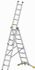 Echelle transformable 3 plans 3 x 8 échelons 4,90 / 5,80 m HobbyLot avec base rapportée aluminium - HAILO