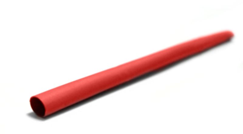 1m 5 mm Diam Gaine Thermo Rétractable Rouge 2:1