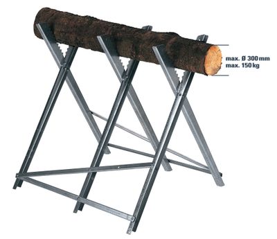 Chevalet de tronçonnage pliant galva H max 680 mm 3 branches EINHELL