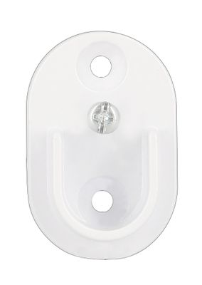 Support mural pour barre de penderie métal diam 16 mm blanc par 2 MOBOIS