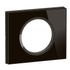 Plaque de finition 1 poste Verre onyx noir - Céliane LEGRAND