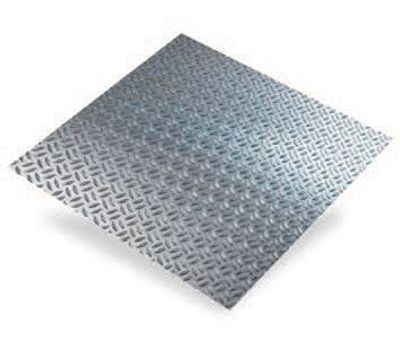 Tôle aluminium grain de riz 120 x 1000 mm épaisseur 1,5 mm CQFD