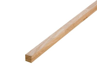 Tasseau chêne raboté non traité - Ép.19 x l.19 mm - L.2.40 m - AJ TIMBER