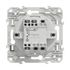 Interrupteur va-et-vient avec témoin lumineux aluminium - Odace 2011 SCHNEIDER ELECTRIC