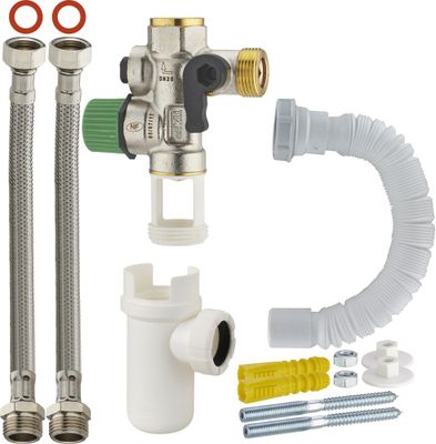 Groupe de sécurité pour chauffe-eau téflon 3/4 NF avec kit complet - QUICK PLOMBERIE