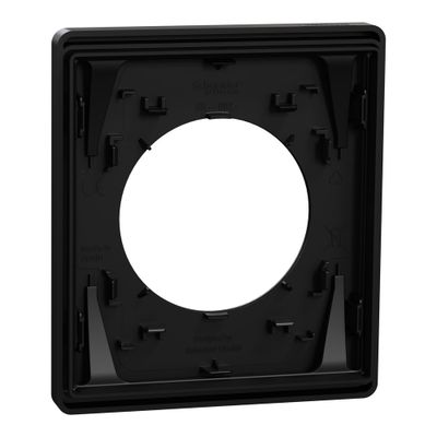 Plaque de finition 1 poste Odace 2025 Architecte noir onyx - SCHNEIDER ELECTRIC