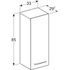 Colonne de salle de bains Selva L33 x H85 x P30 cm panneau de particules bleu mat - GEBERIT