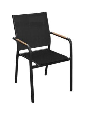 Fauteuil de jardin Isarhora graphite en aluminium PROLOISIRS