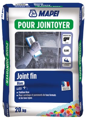 Joint de carrelage fin blanc 20 kg MAPEI