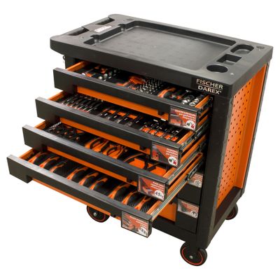 Servante équipée de 144 outils FISCHER DAREX