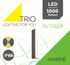Applique extérieur LED Marne anthracite IP65 1000 lumens blanc chaud - TRIO