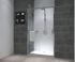 Porte de douche coulissante 120x195 cm profilé chrome verre sérigraphié 6 mm Serenity - OCEA