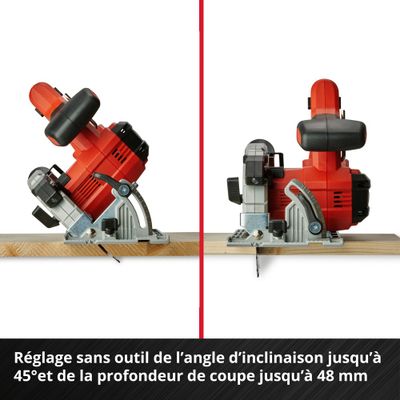 Scie circulaire sans fil diamètre lame 150 mm alésage 10 mm 18 V TE-CS 165 Li-Solo EINHELL