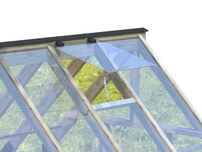 Serre de jardin Palmako Emilia - Bois autoclave & verre trempé - 13,8 m², Livraison à domicile incluse - PALMAKO