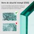 Pare-baignoire rabattable 140x80 cm profilé or verre transparent Capri - SCHULTE