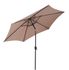 Parasol droit inclinable diamètre 2.70m taupe