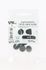 Capuchons tête hexagonale plastique noir M6 par 10 VISWOOD