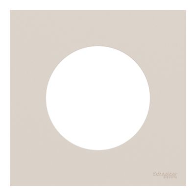 Plaque de finition 1 poste Odace 2025 beige sable - SCHNEIDER ELECTRIC