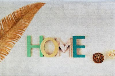 Tapis Boston Lettre Home 40 x 60 - ID HOME