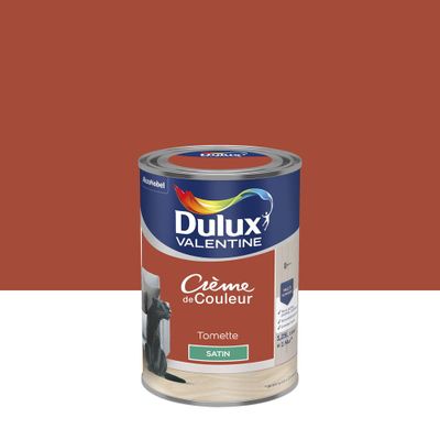 Peinture crème de couleur satin tomette 1,25 L- DULUX VALENTINE