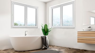 Fenêtre PVC 2 vantaux oscillant-battant hauteur 75 x largeur 120 cm