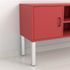 Pied carré réglable hauteur 300 mm aluminium REI