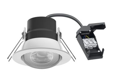 Spot LED encastrable salle de bain IP65 et BBC dimmable et orientable Blanc - EF5 ARIC