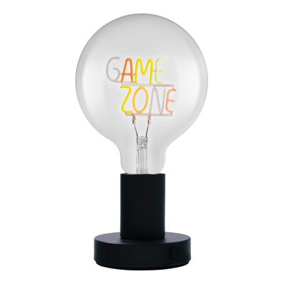 Lampe à poser avec ampoule à message néon E27 Game zone 1,2W - OSRAM