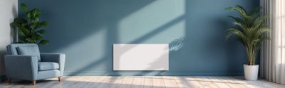 Radiateur à inertie sèche NEMEA 1500W blanc horizontal - THOMSON