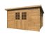 Abri de jardin en bois autoclave marron Alice - 12,2 m² hors-tout - Livraison à domicile incluse - PALMAKO