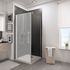 Paroi de douche latérale fixe 90x192 cm pour porte pivotante profilé chrome verre transparent 5 mm NewStyle - SCHULTE