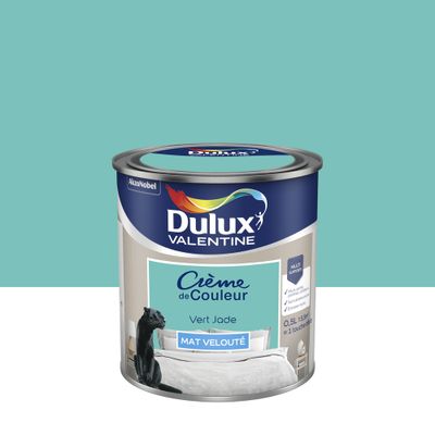 Peinture Crème de Couleur Vert Jade mat 0,5 L - DULUX VALENTINE