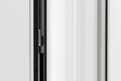 Baie coulissante alu blanc H.2150 x l.2400 mm CLOSY