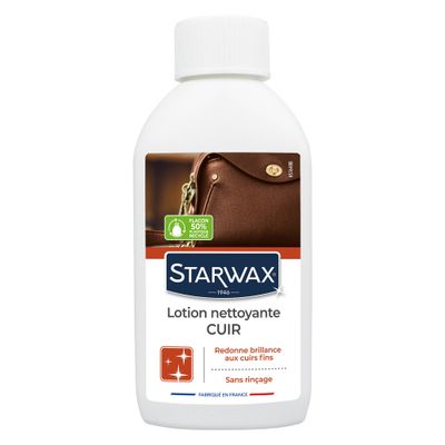 Lotion nettoyante incolore sans rinçage pour cuirs 200 ml STARWAX