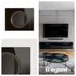 Plaque de finition 4 postes Verre onyx noir - Céliane LEGRAND