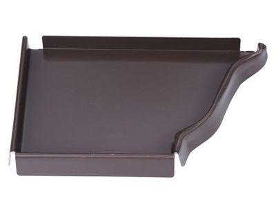 TALON CORNICHE GAUCHE ALU MARRON