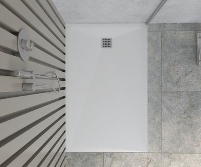 Receveur de douche 90x140 cm résine blanc Monza - OCEA