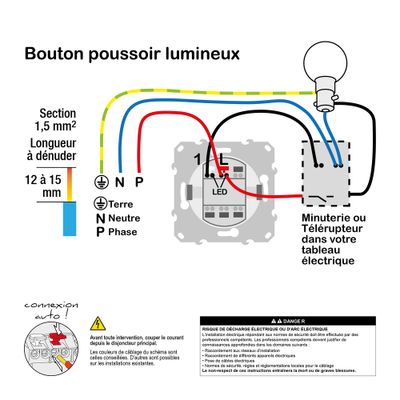 Bouton poussoir avec témoin lumineux blanc - Odace 2011 SCHNEIDER ELECTRIC