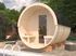 Sauna rond Anita 1,6m2 + 0,7m2 épaisseur 42 mm PALMAKO
