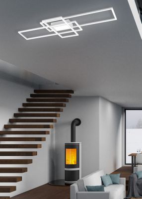 Plafonnier IRVINE blanc LED 60W 7100 lumens blanc dynamique CCT - TRIO