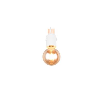 Spot E27 Lynar blanc et bois 10W - REALITY