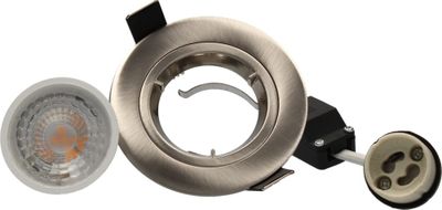 Spot LED encastrable GU10 lumière blanc neutre Acier - Saphyr ARLUX