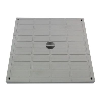 Tampon PP pour regard/réhausse 300x300mm gris - FITT