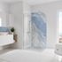 Panneau mural de douche 100x210 cm marbre bleu DécoDesign Softtouch - SCHULTE